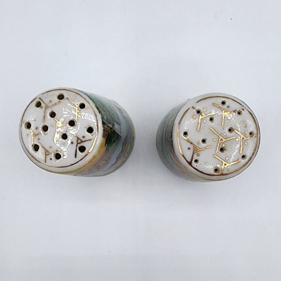 Vintage Set of 2 Thrifco Ceramic Souvenir State of Oregon Salt & Pepper Shakers - Picture 4 of 8